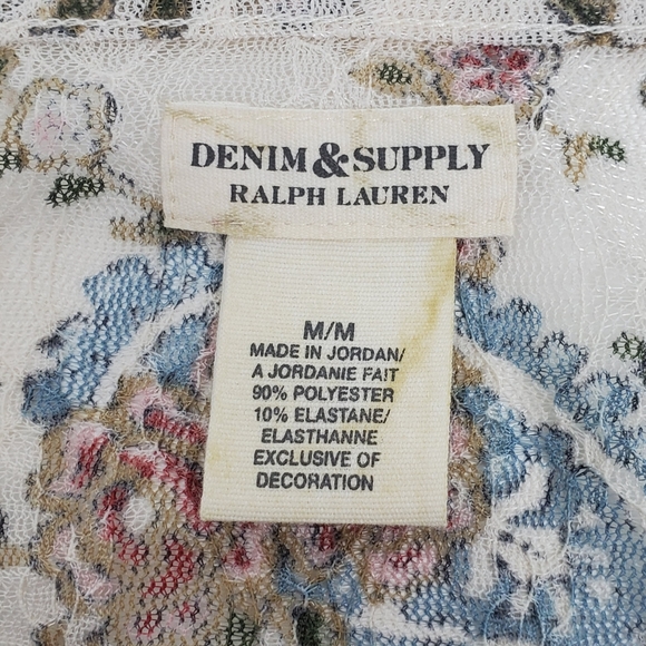 Ralph Lauren Denim & Supply paisley lace top Size Medium - Picture 3 of 12